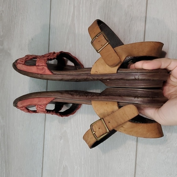 Born Women Leather Ankle Strappy Sandals shoes sz 9 - Picture 8 of 10